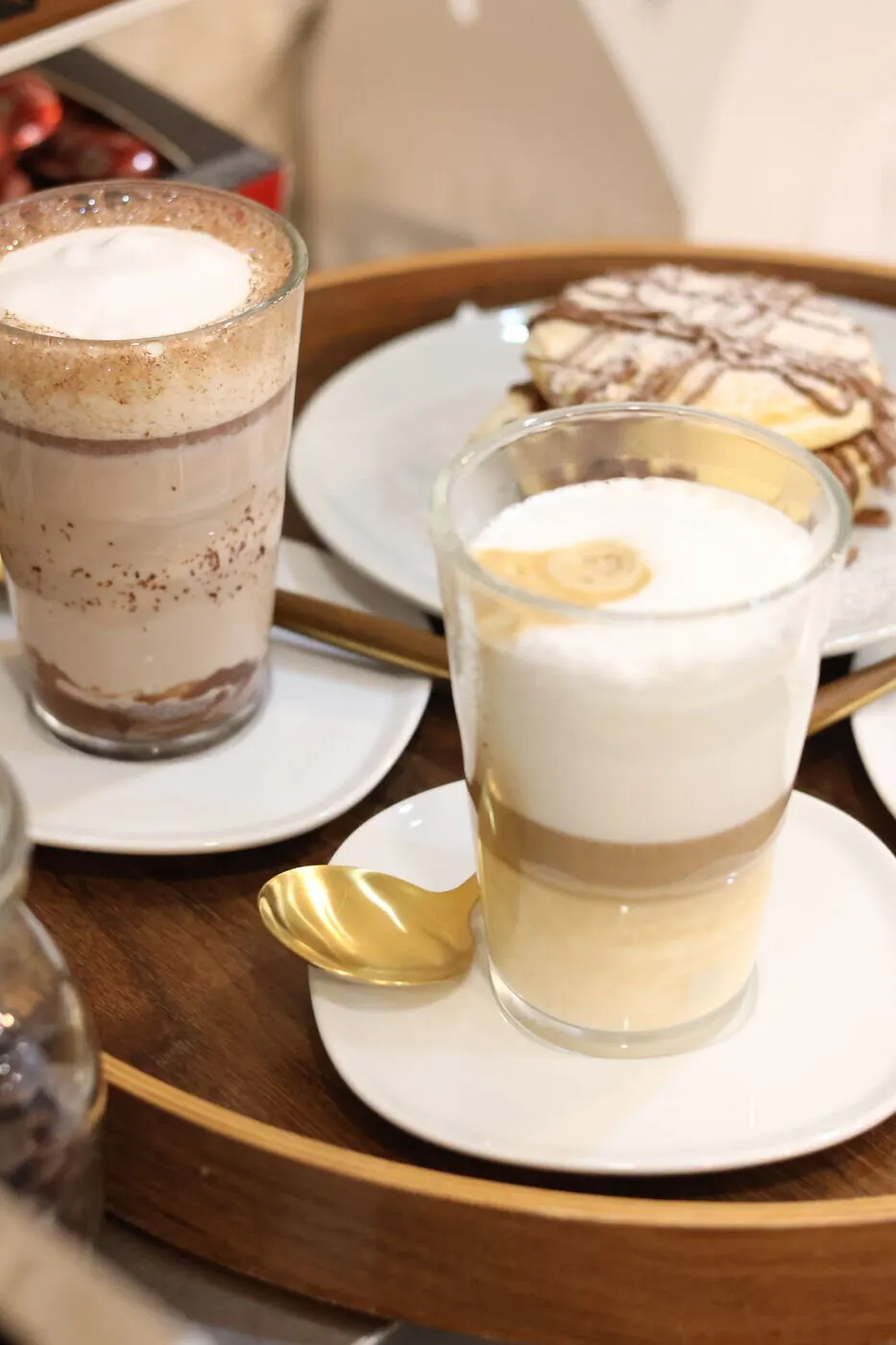 Cafés e panquecas